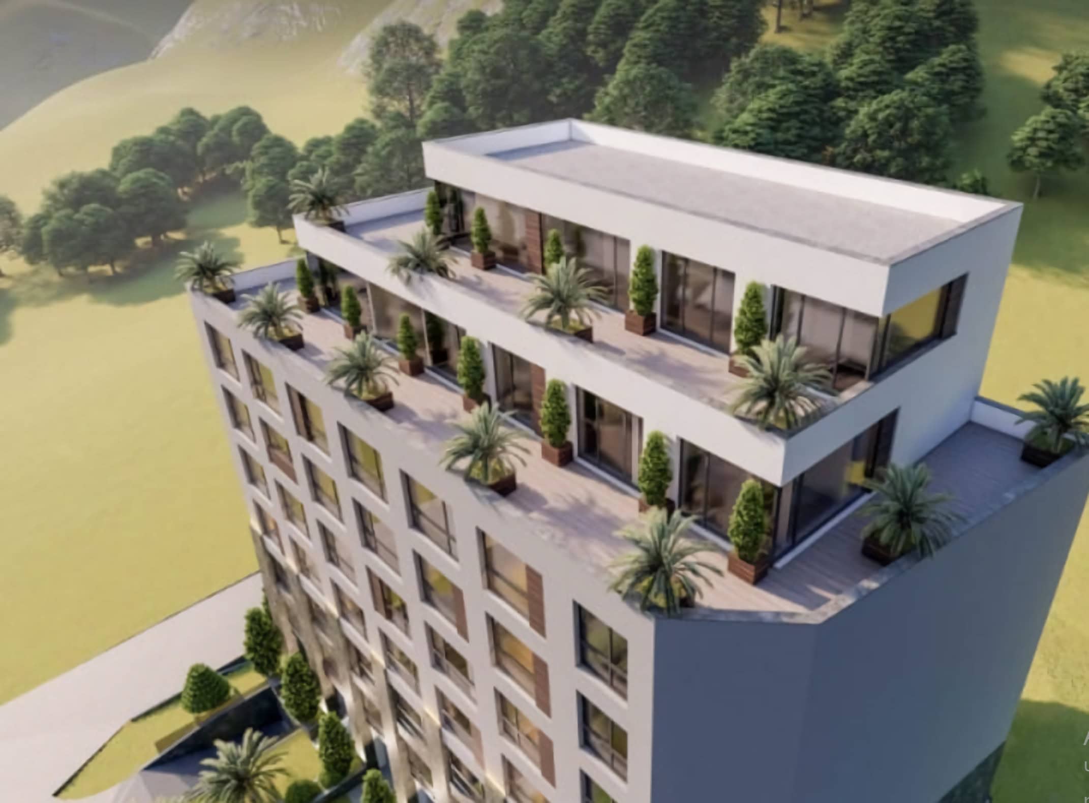 Kondominium 1 Schlafzimmer 24 m² Boreti, Montenegro