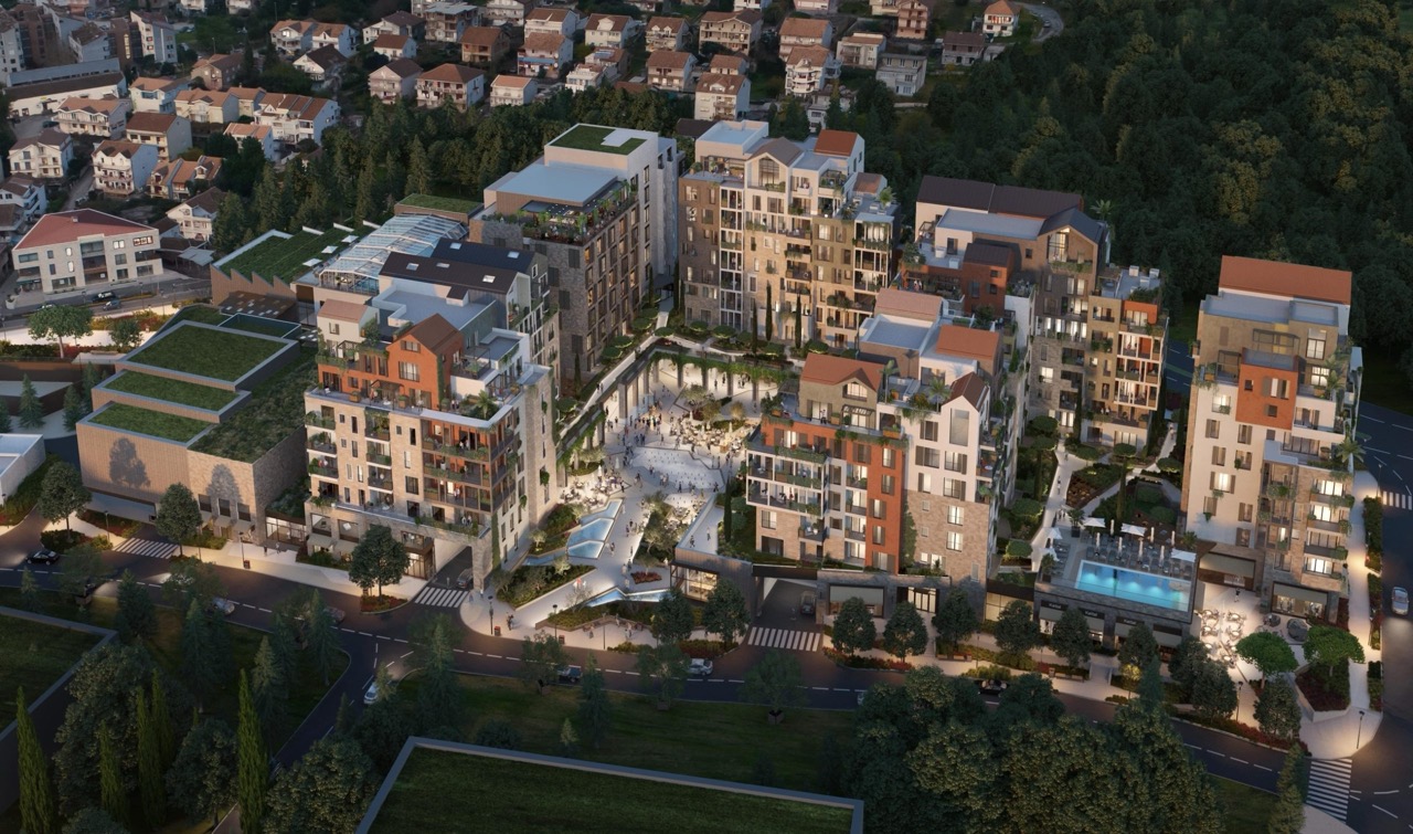 Пентхаус с 3 спальнями и видом на море — здание Ostro, Boka Place, в комплексе Porto Montenegro в Тивате